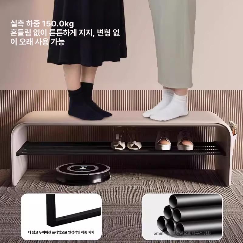 북유럽 현관벤치 벤치신발장 신발장의자 입구 슈즈스툴 수납벤치 좌석 모던 - 상세 이미지 3