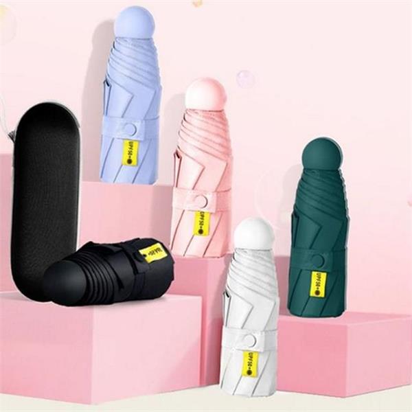 가벼운 접이식 우산 초미니 5단 접이식 우산 휴대용 경량 - 상세 이미지 2