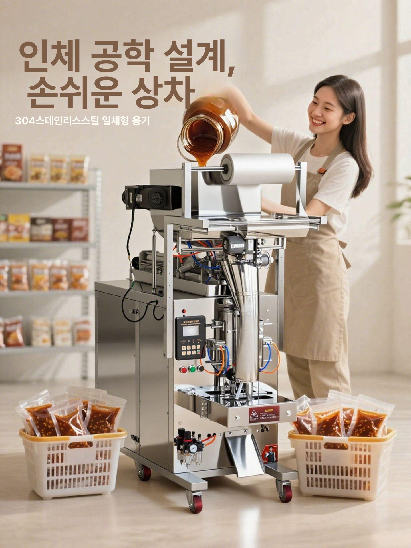 정량 충진기 자동 액체 포장기 조미료 참기름 우유 실링 한약 정밀 소스 - 상세 이미지 5