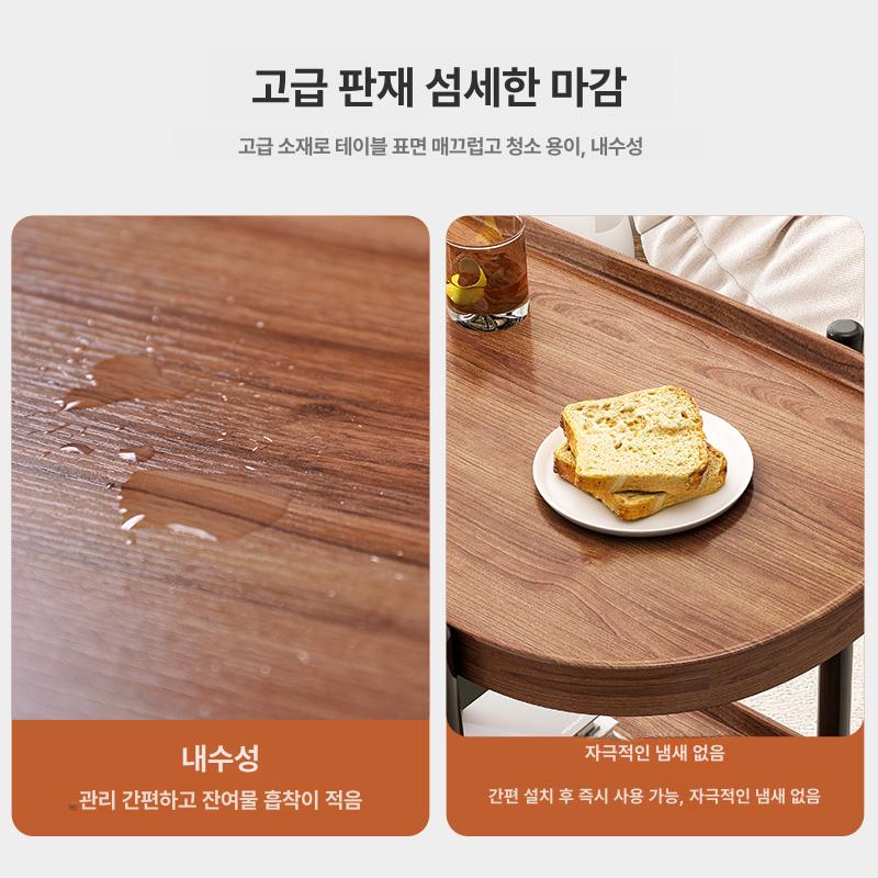 서빙 카트 가정용 철제 트롤리 운반 이동식 웨건 밀차 레스토랑 퇴식대 - 상세 이미지 5