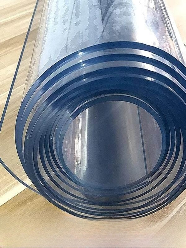 대형 식탁매트 투명 5mm PVC 테이블보 실리콘 비닐 바닥깔개 연질 필름커버 - 상품 이미지