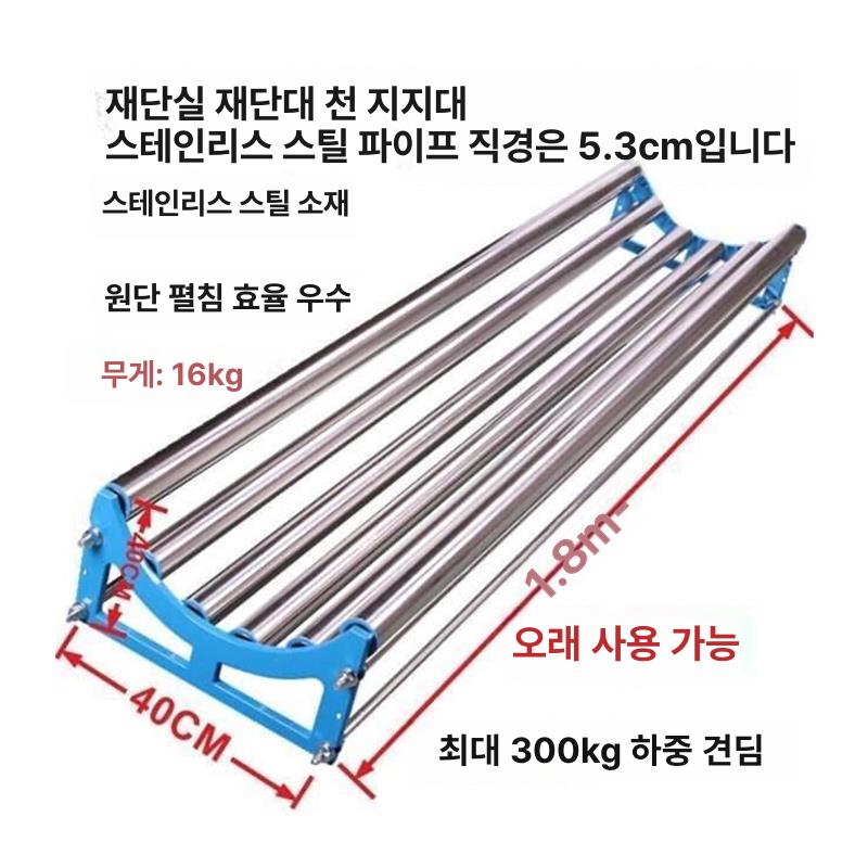 직물 롤러 원단 로라대 천 재단 시트지 받침대 벽지 풀러 옷감 폭 측정 스탠드 - 상세 이미지 5