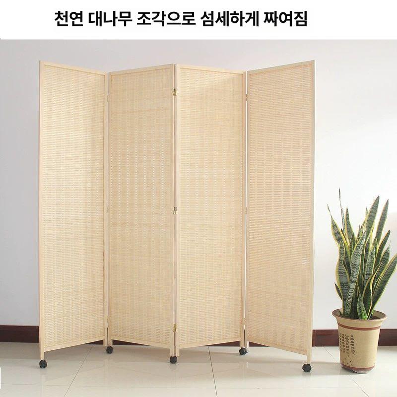 이동식 칸막이 라탄 가정용 스크린 인테리어 파티션 가벽 - 상세 이미지 2