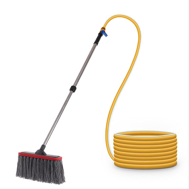 청소 밀대 물호스 연결 물나오는걸레 워시 세차봉 솔 스프레이 클리닝 모핑 - 상품 이미지