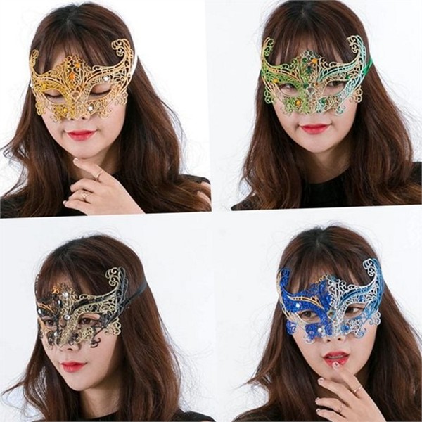 성인반 파티 가면 레이스 할로윈 가면 무도회 마스크 소품 장식 - 상품 이미지