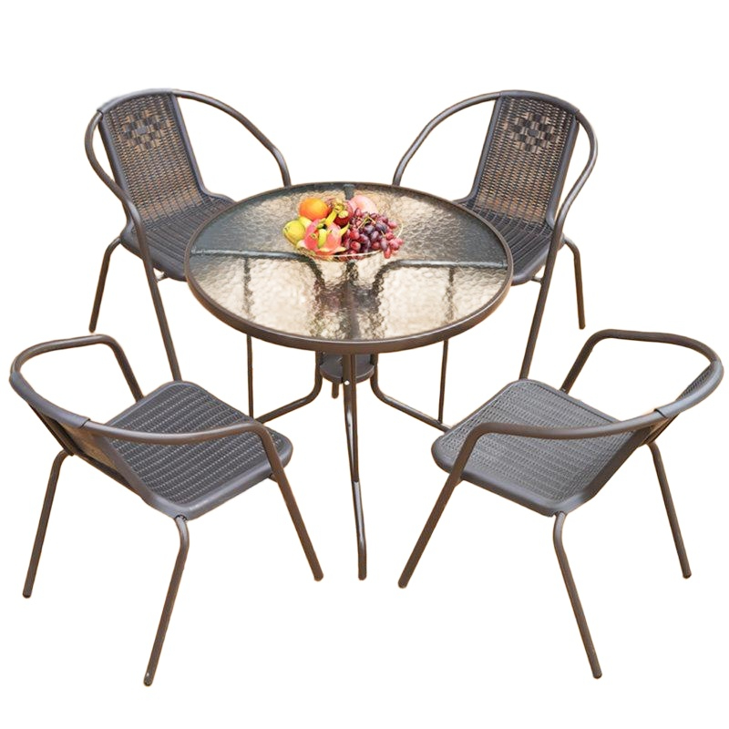 세트 야외테이블 주물 의자 야외용 테라스 플라스틱 편의점 인테리어 아웃도어 팰리오 - 상품 이미지