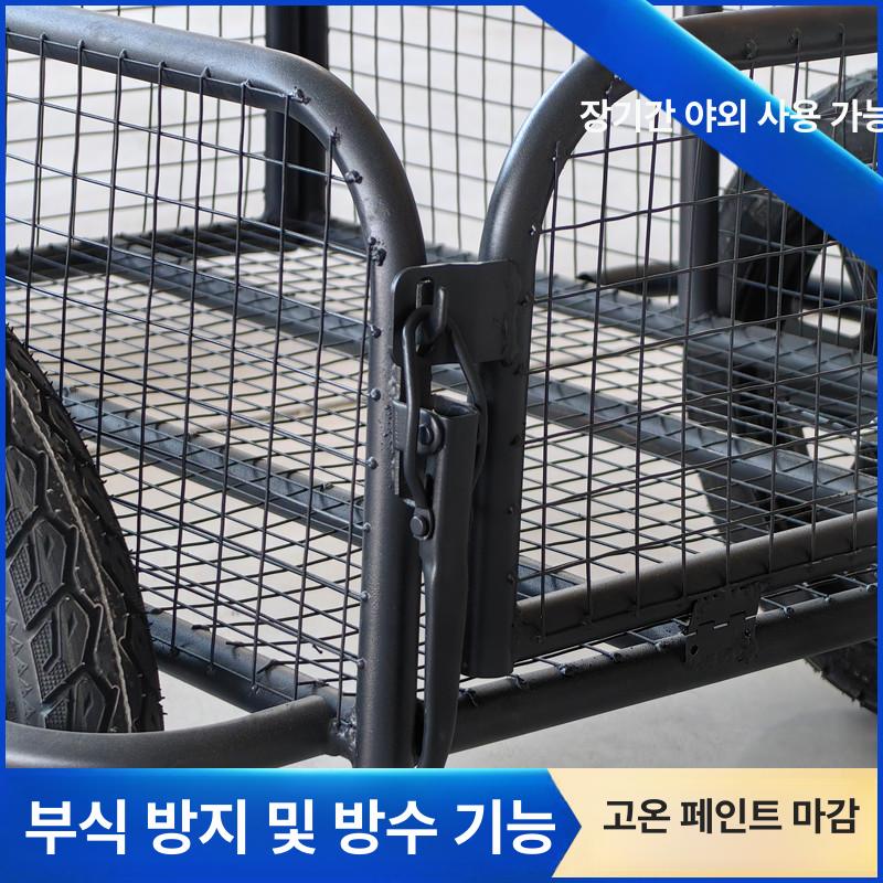 이동형 정리함 트롤리 라탄 가방보관 트렁크 웨건 - 상세 이미지 5