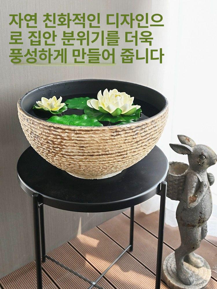 연꽃 화분 정원 야외 식물 수경재배 받침대 특대형 실외 - 상세 이미지 4