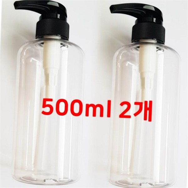 다용도 펌핑 리필 용기 대용량 500ml 펌핑 용기 투명 린스 - 상품 이미지