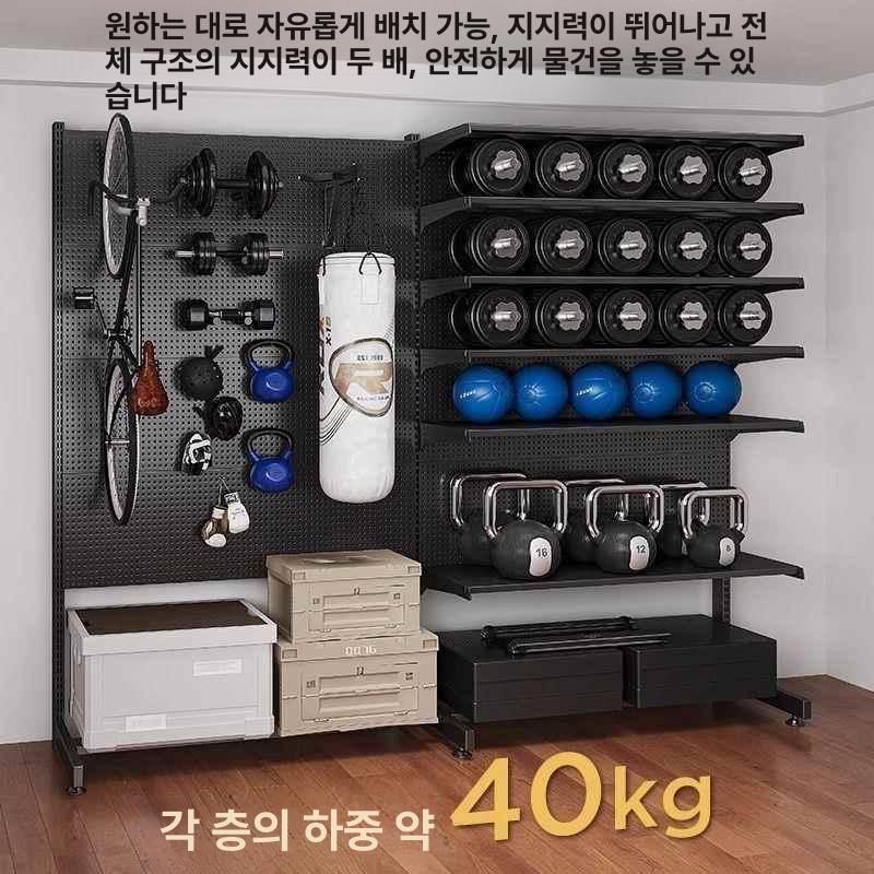 타공판 선반 후크형 스틸 정리대 디스플레이 공구 액세서리 보드 랙 철제 메탈 - 상세 이미지 3