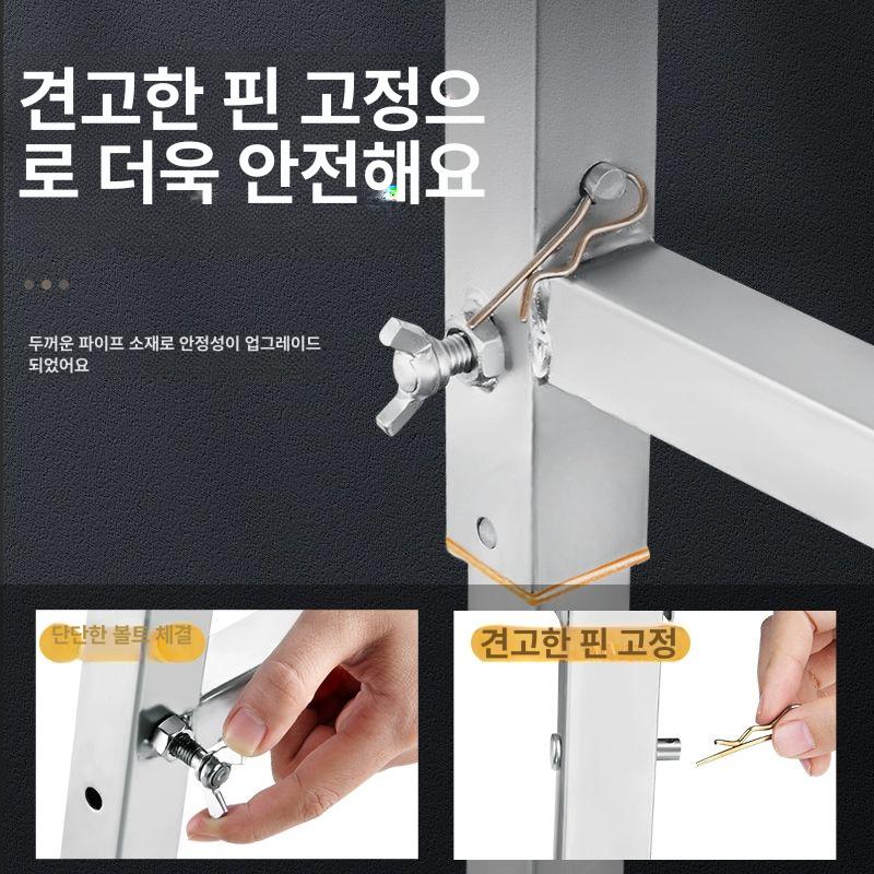 접이식 우마 작업대 사다리 알루미늄 비계 높이조절 도배 이동식 일자 발판 - 상세 이미지 2