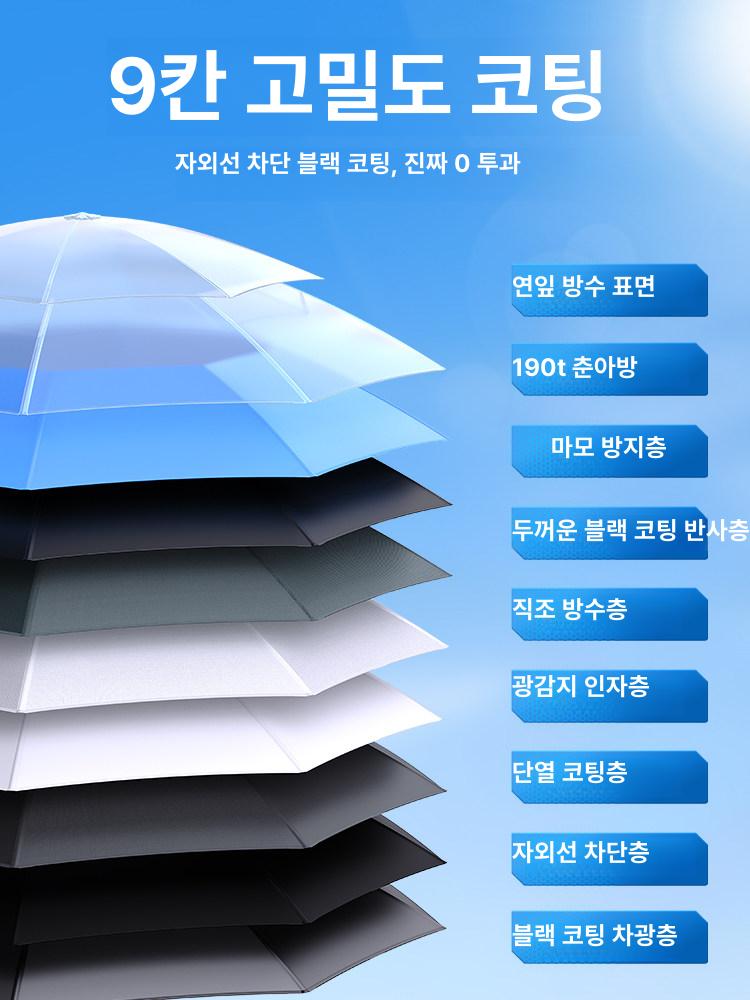 농업용 파라솔 그늘막 휴대용 차양막 캠핑 그린 선쉐이드 보리 햇빛차단 비치 우양산 - 상세 이미지 4