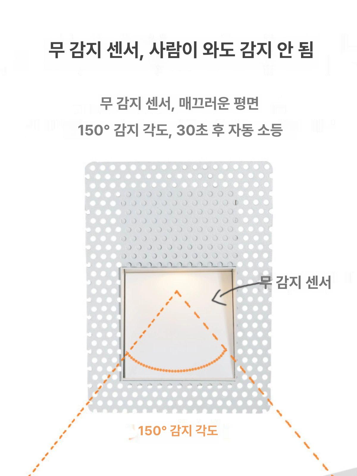 모던 무선센서등 천장 화장실 거실 주방 실내 간접조명 이엘이디 디자인 직부등 - 상세 이미지 4