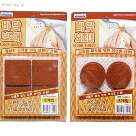 우드피아 압축 부직포 바닥 보호대 45x45 식탁의자다리커버 의자캡 원형가구패드 가구발패드