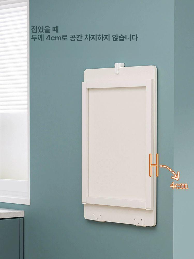 접이식 벽테이블 벽걸이형 휴대용 폴딩 데스크 벽부착 공간활용 원룸 - 상세 이미지 2