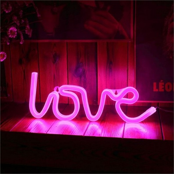 네온사인 led 무드등 인테리어 led 간접조명 탁상용 침실 조명 선물 - 상품 이미지