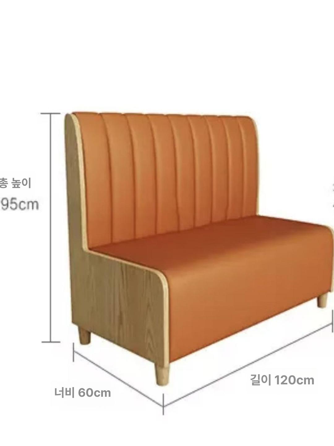 소파 카페의자 등받이 붙박이벽의자 카페벽의자 체어 붙박이쇼파 업소용의자 벽쇼파 - 상세 이미지 5