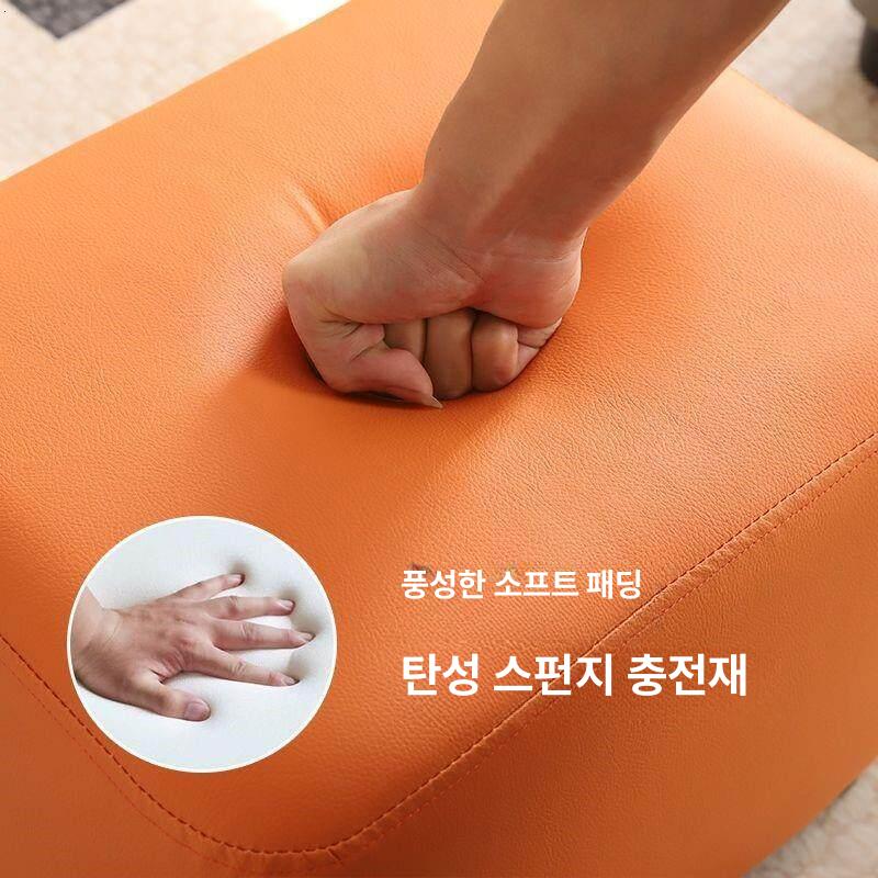 간이 스툴 사각 거실 테이블용 큐브체어 화분받침 다용도 보조의자 컴팩트 - 상세 이미지 5