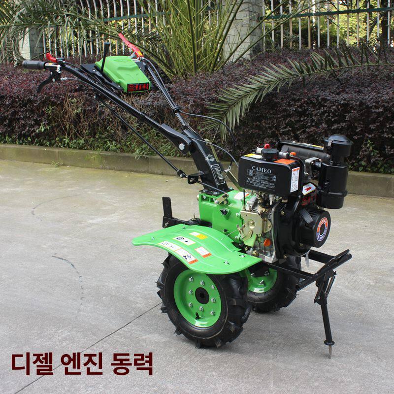 초경량 가솔린 미니관리기 충전 배토기 전기 농업용 밭갈이기계 쌍칼 밭가는기계 - 상세 이미지 3