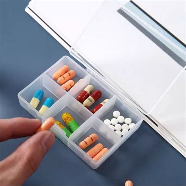 데일리 약 보관함 휴대용 투명 약통 분리형 영양제 알약 소분 - 상품 이미지
