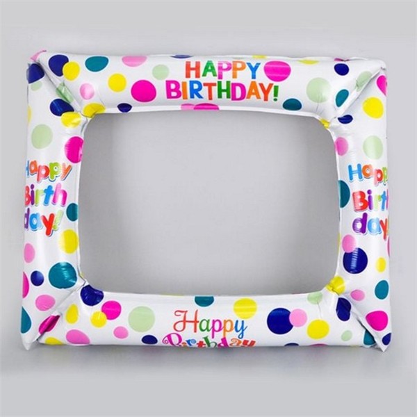 포토 생일 파티 풍선 박스 생일 풍선 은박 장식 - 상품 이미지