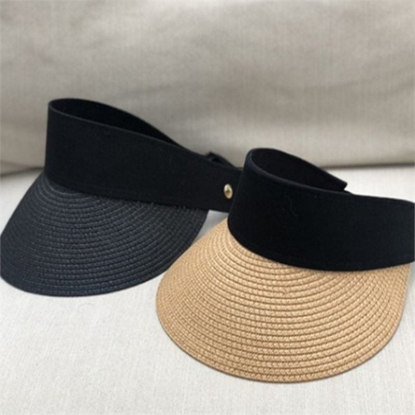 자외선 선 캡 돌돌이 밀짚 썬 캡 휴가철 해변 - 상품 이미지