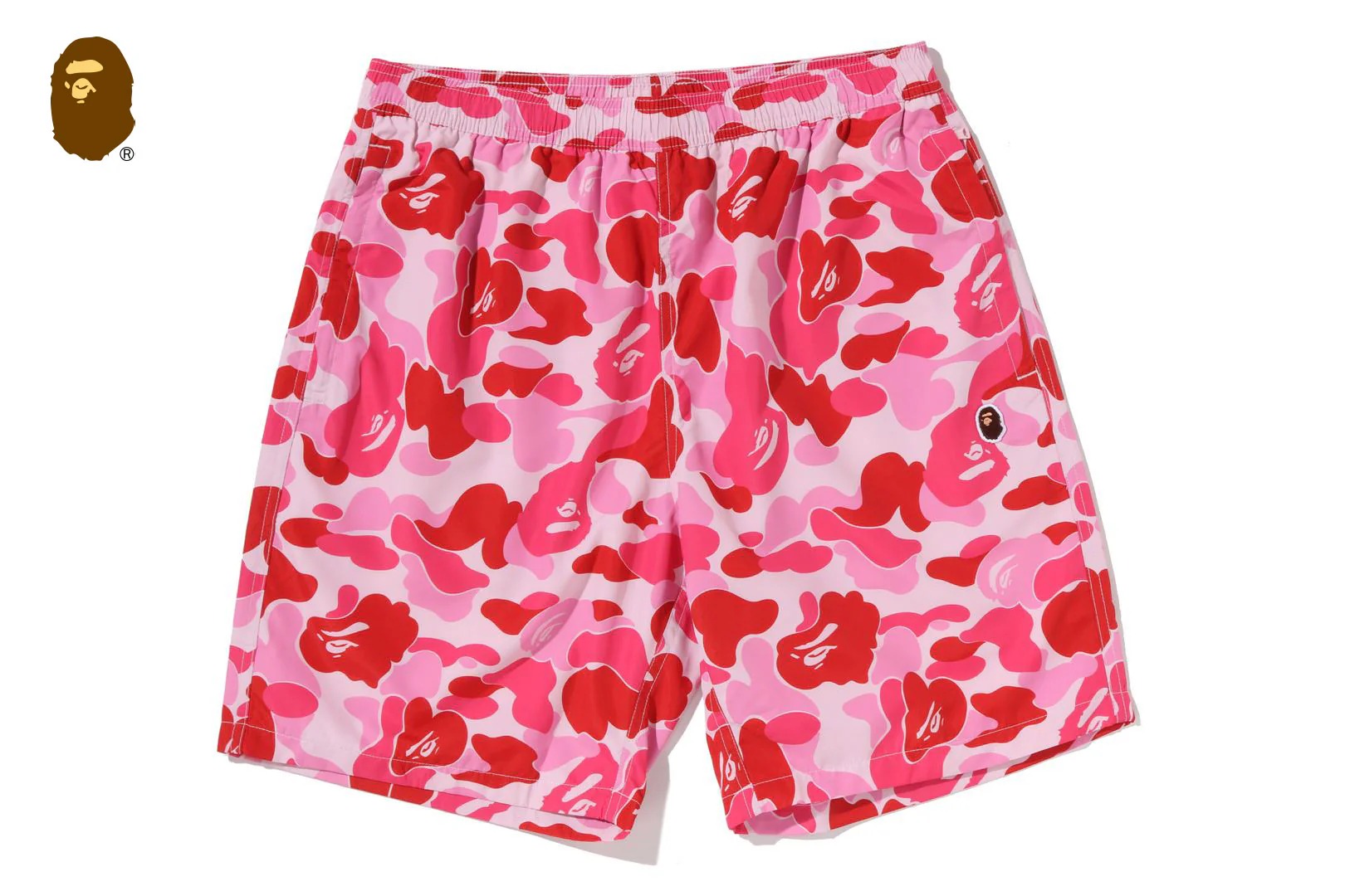 베이프 바지 ABC CAMO APE HEAD ONE POINT BEACH SHORTS 1M30-153-008 - 상세 이미지 2