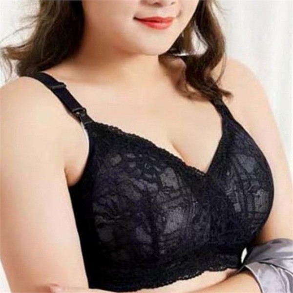 편안한 빅사이즈 브라 레이스 노와이어 브라 데일리 풀컵 속옷 - 상품 이미지