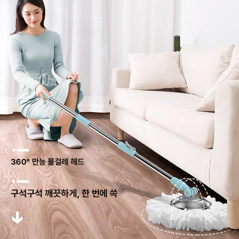 대형 마른걸레 가정용 바닥 교체용 리필 먼지 플랫 청소용품 세척 초극세사 커버 - 상세 이미지 3