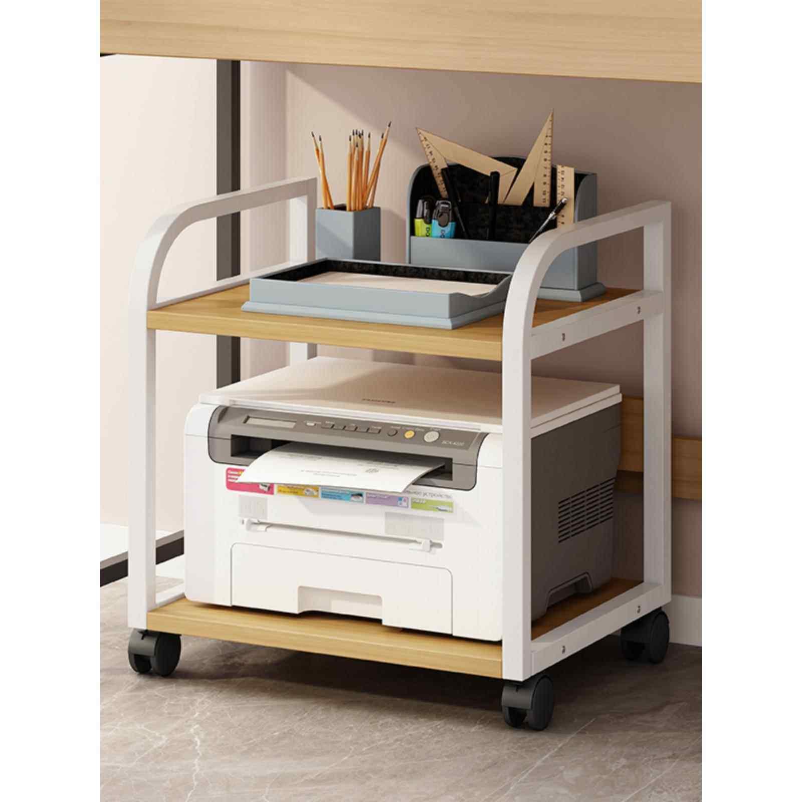 이동식 받침대 프린터 선반 거치대 데스크 수납장 본체 복합기 컴퓨터 랙 스탠드 - 상세 이미지 3