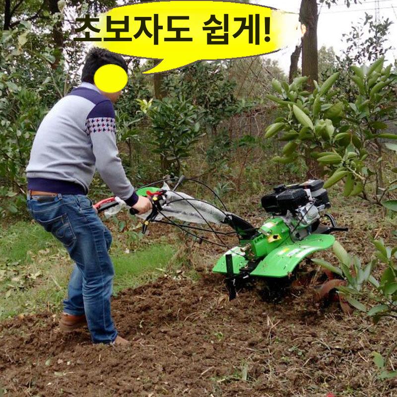 초경량 가솔린 미니관리기 충전 배토기 전기 농업용 밭갈이기계 쌍칼 밭가는기계 - 상세 이미지 4