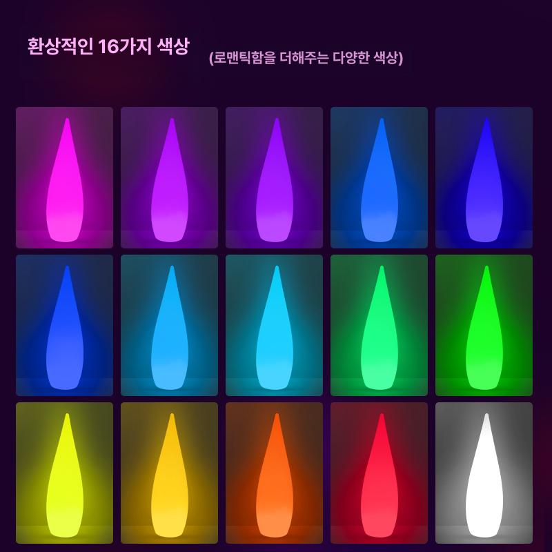 야외 조명 플로어 스탠드 물방울 LED 워터프루프 잔디 충전식 태양광 라이트 대형 카페 로비 - 상세 이미지 4