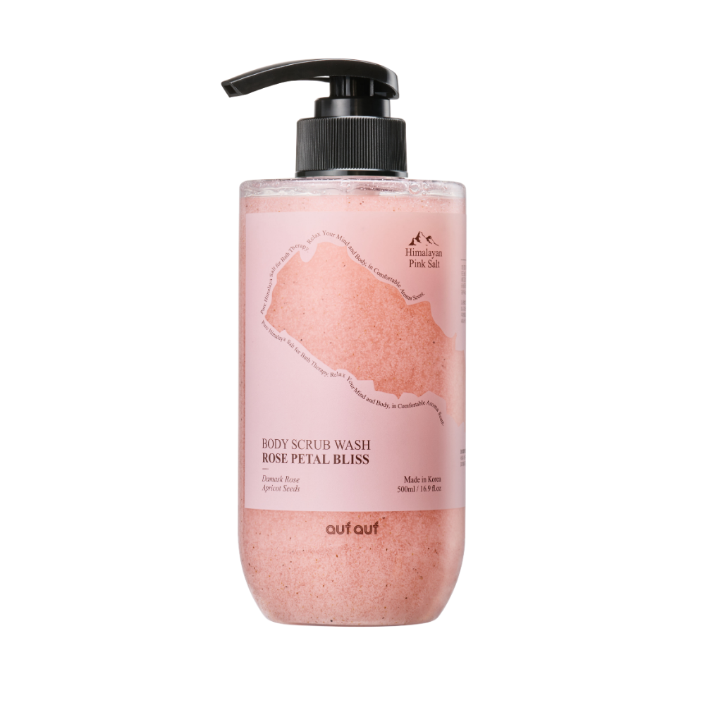 어푸어푸 저자극 히말라야 핑크솔트 바디 스크럽 워시 로즈페탈블리스, 500ml, 1개 - 상품 이미지