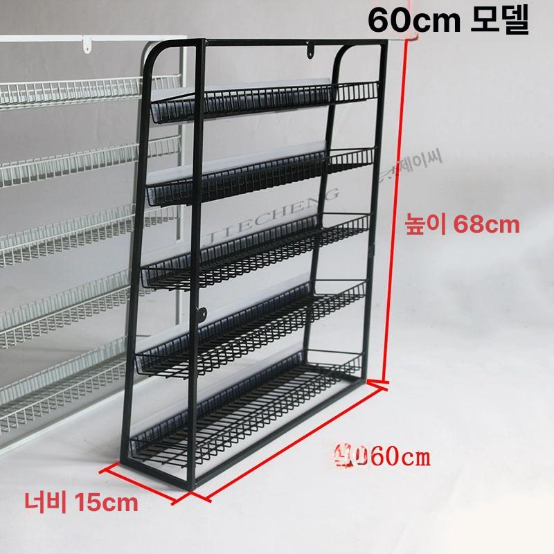 편의점 철제선반 조립형 앵글 진열대 매대 수납 디스플레이 진열랙 매장 바퀴 오픈형 - 상세 이미지 3