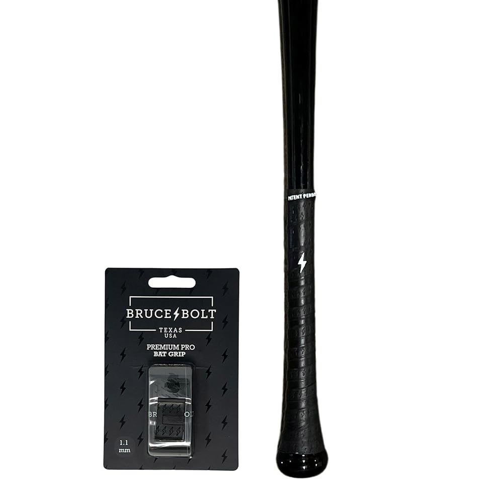 브루스 볼트 프리미엄 프로 야구 및 소프트볼 배트 그립 - 다양한 색상 0.6mm 1.1mm 크기  Blue 1.1 - 상품 이미지