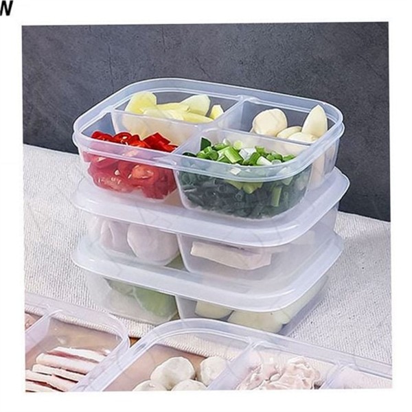 직사각형 밀폐 반찬통 다용도 칸막이 반찬통 냉장 주방 정리 - 상품 이미지