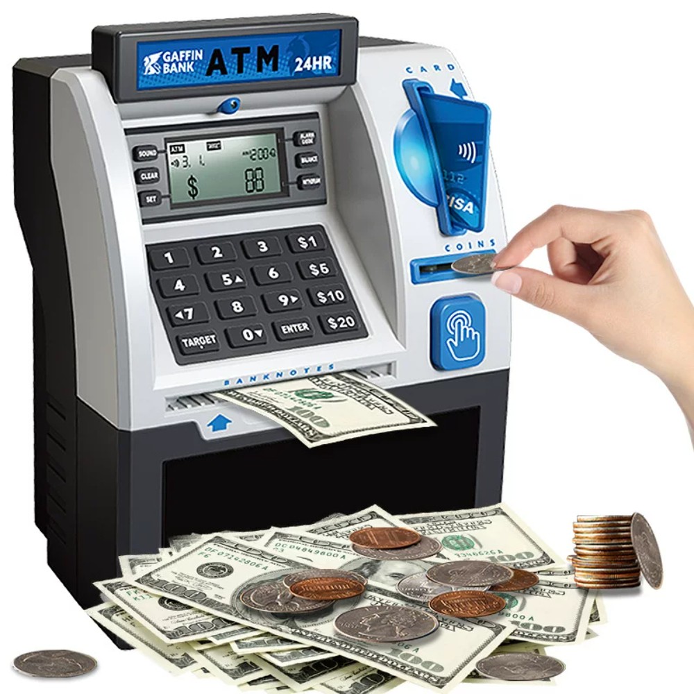 ATM 카드 자동입출금기 저금통 대용량 스마트 비밀번호 - 상품 이미지