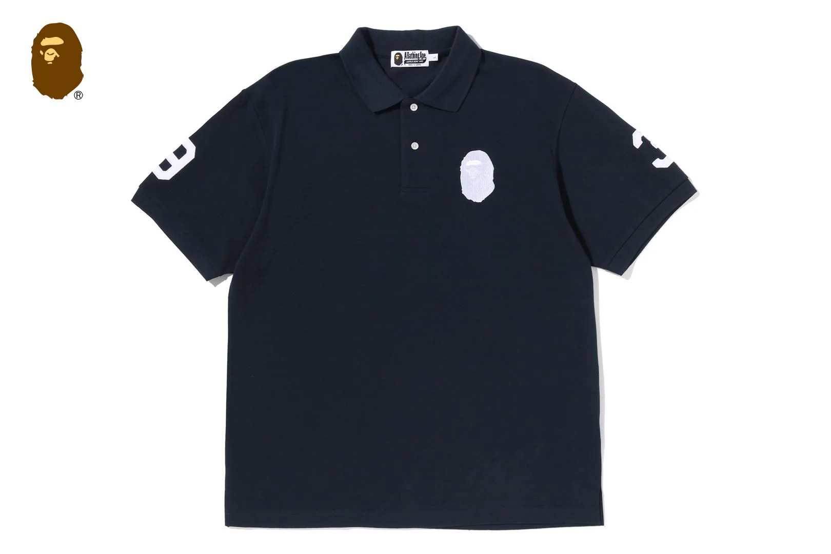 베이프 반팔티 LARGE APE HEAD RELAXED FIT POLO 1M30-112-003 - 상세 이미지 3