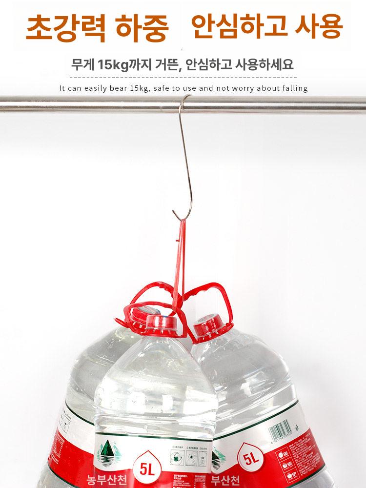 스테인리스 정육후크 20cm S자 갈고리 메탈 훅 10cm 소형 회전식 정육점 - 상세 이미지 5