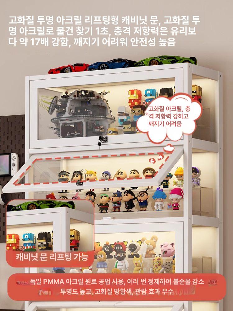 피규어 보관함 쇼케이스 아크릴 디스플레이케이스 투명 장식장 수납함 케이스 - 상세 이미지 4