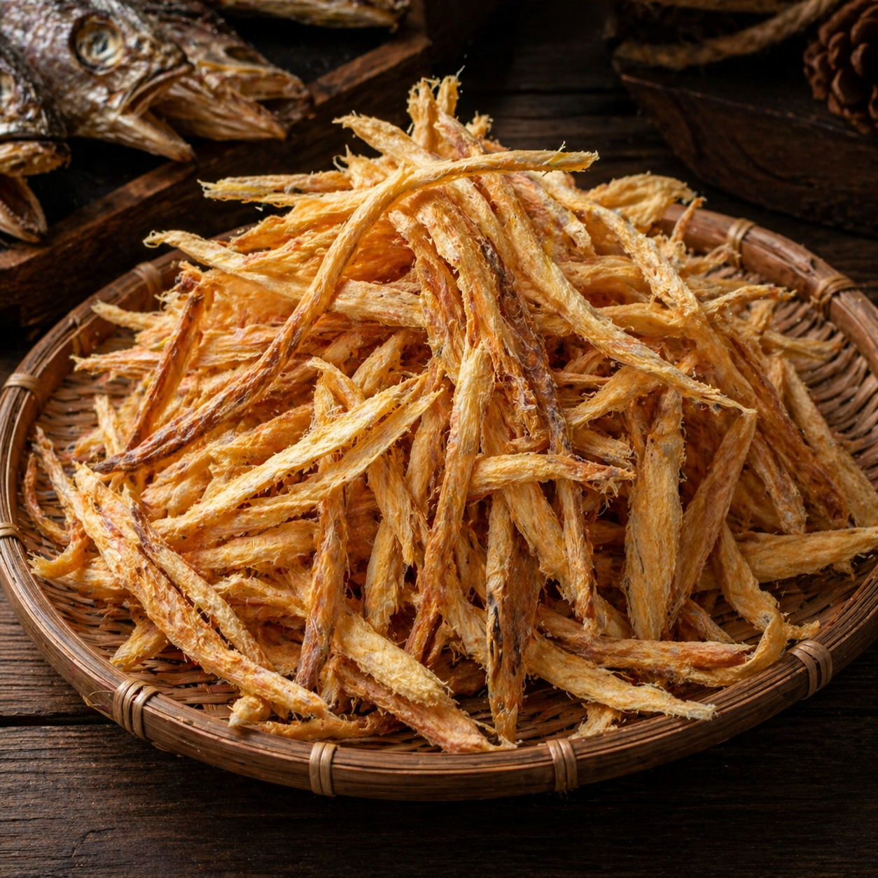 강원도 용대리에서 겨우내 자연건조 황태채 (단단하지만 깊은맛의 깡채) 500g, 1개 - 상품 이미지