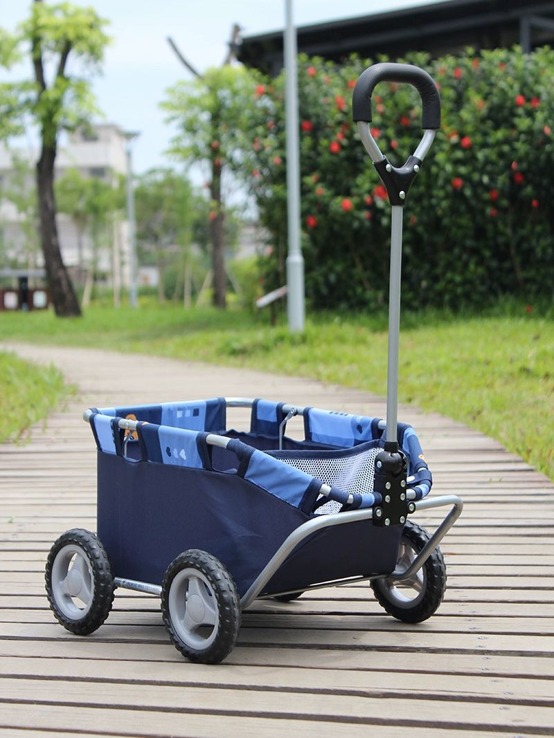 이동 카트 강아지 산책 접이식 대용량 구르마 애견 반려견 펫카 이동가방 유모차 - 상세 이미지 4