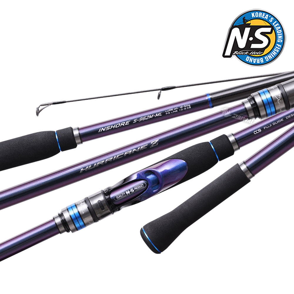 NS 허리케인-Z 인쇼어 범용 바다 루어 낚시대 전천후 루어대 TS-865ML, 2.6m - 상세 이미지 2