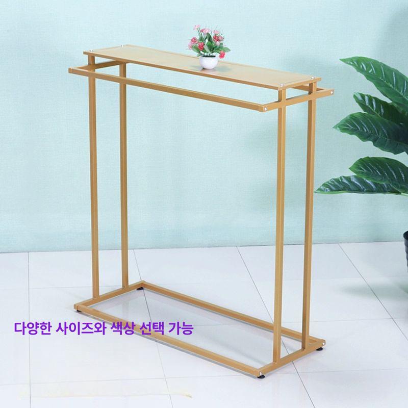 심플 선반형 양면 행거 매장용 진열대 드레스룸 - 상세 이미지 2