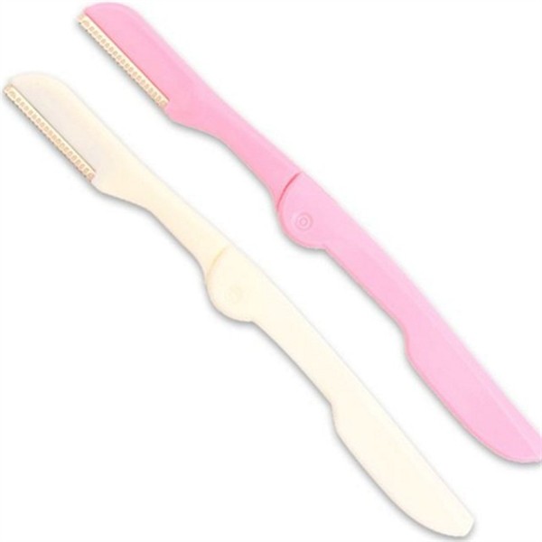 초보자용 반접이형 눈썹 칼 휴대용 접이식 눈썹 칼 스테인레스 제모 - 상품 이미지