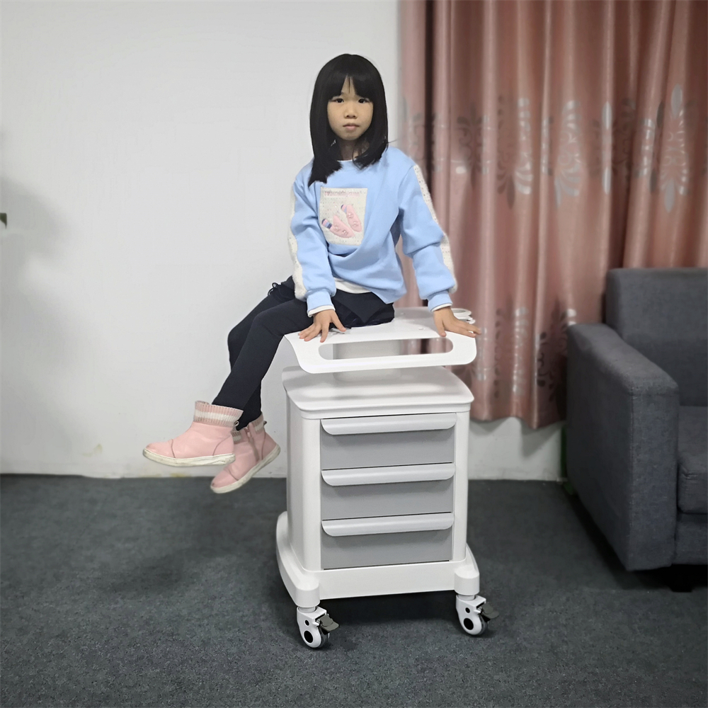 피부과 트롤리 웨건 이동식 장비 미용 피부샵 받침대 드레싱카 다용도 의료용 - 상세 이미지 3