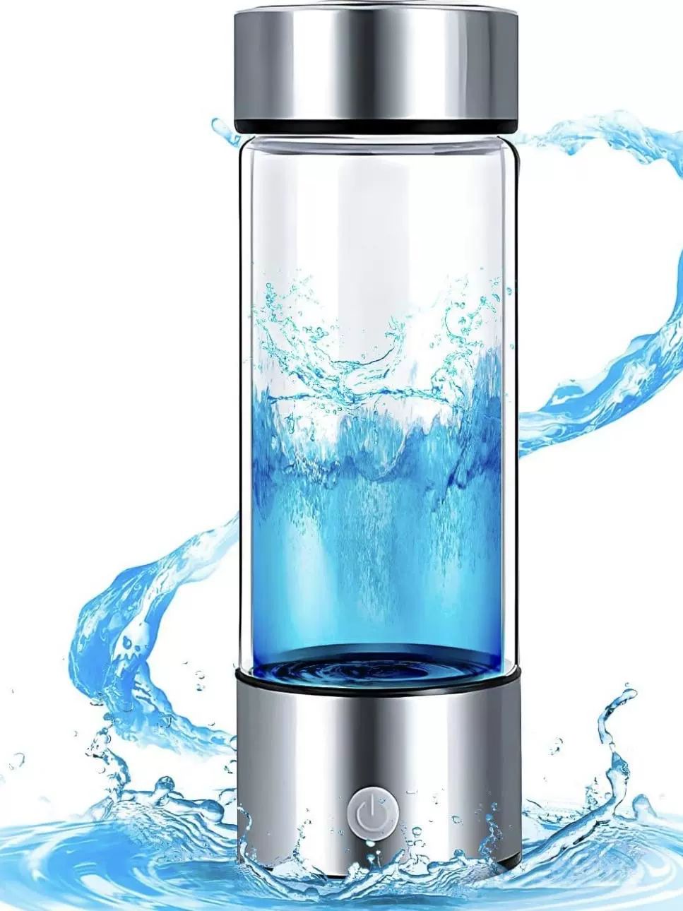 휴대용 수소수 텀블러 USB충전 수소수 생성기 스테인리스 보틀 빠른 생성 실버 420ml - 상세 이미지 3