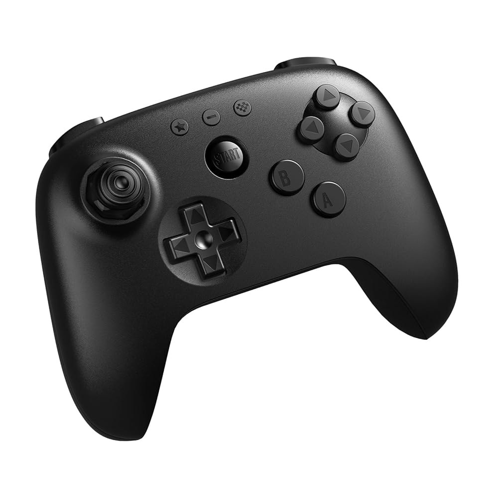 아날로그 3D, 스위치, 스위치 2, 윈도우 및 안드로이드용 8BitDo 64 블루투스 컨트롤러(블랙) Black - 상품 이미지