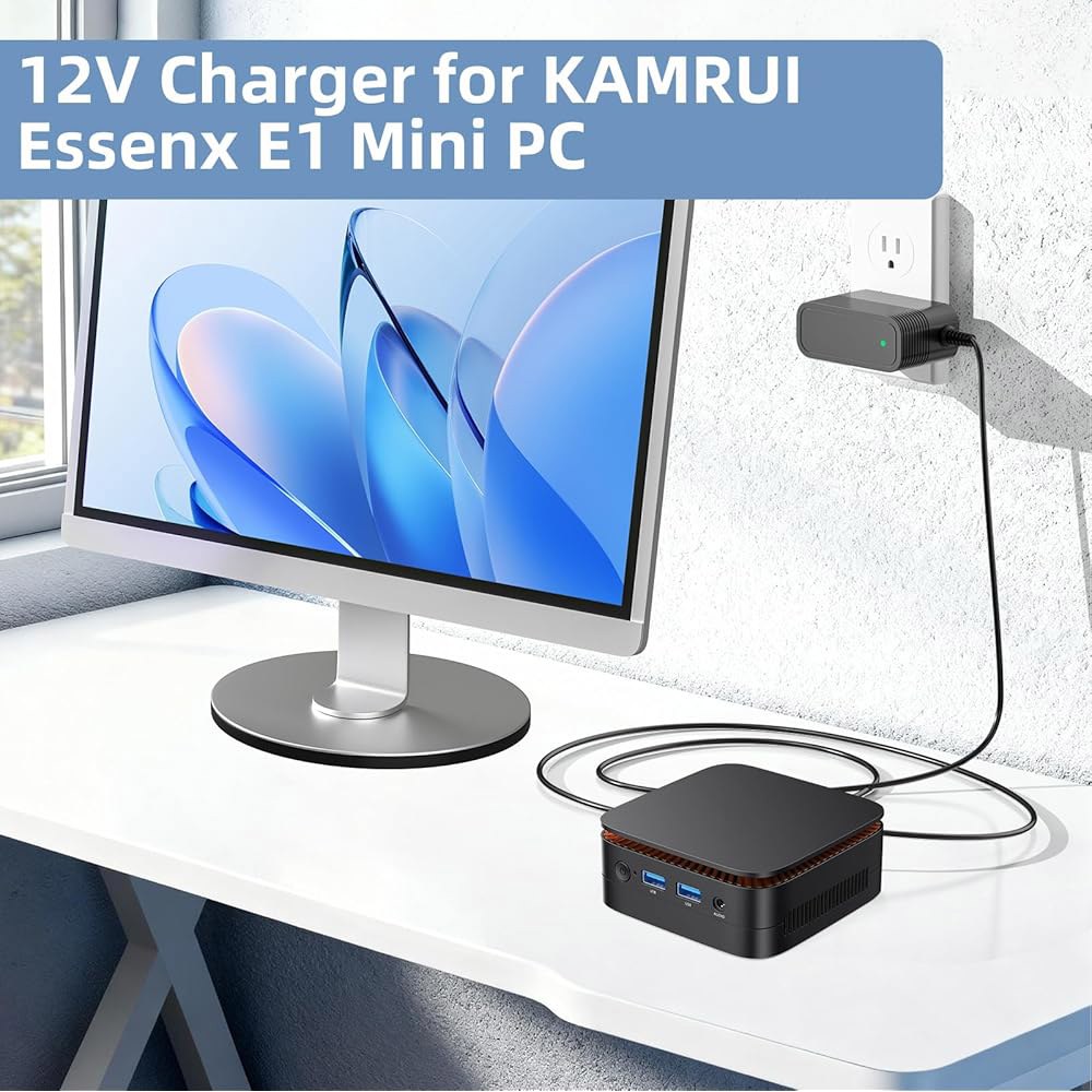 KAMRUI 미니 PC 프로세서 교체용 12V E2, Essenx 코드 충전기 GK3 전원 어댑터 Plus, E1, AK1PLUS - 상세 이미지 2