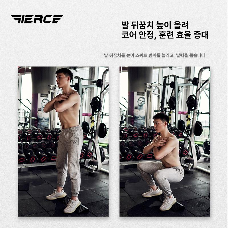 스쿼트 발판 경사대 스트레칭보드 헬스 보조발판 패드 철제 - 상세 이미지 3